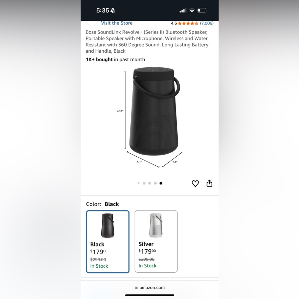 Bose Black Wireless Speaker with Handle - Picture 5 of 5